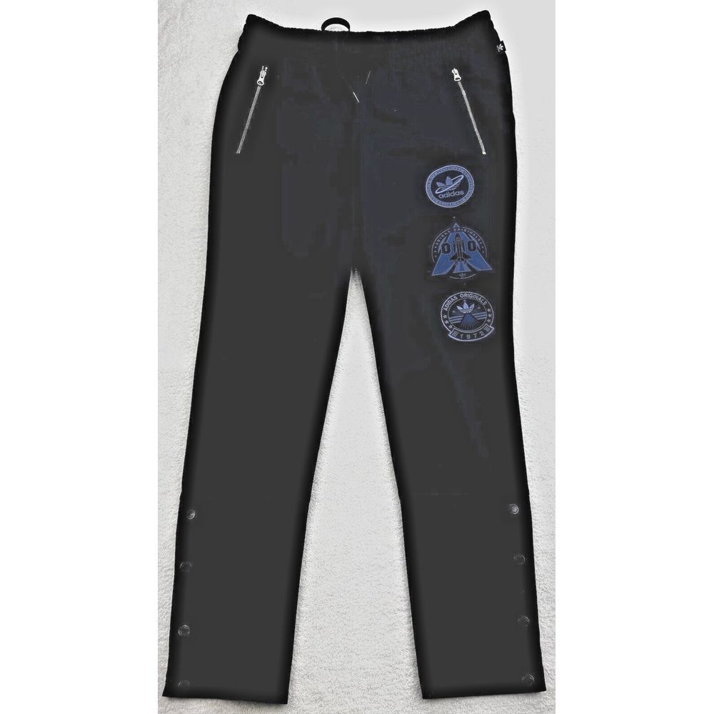 adidas Originals X Rita Ora Sweat Pants Women M Navy Badge Embossed Loose Cuffed